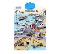 2026 New Talking Wall Chart for Kids-Interactive Electronic Alphabet Wall Chart English Learning Poster with Songs ABCs Numbers Animal Words & Piano Bilingual Toys (B)