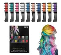 2026 New Temporary Glitter Hair Colors Hair Chalk Combs, 10 Colors Washable Hair Color Comb for Women, Washable,Quick Dry, for Birthday Christmas Party for All Ages (2 Set-10 Colors)