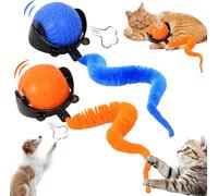 2026 New The Smart Wave Chase Ball, pelota para mascotas con sensores de obstáculos, modos de velocidad adaptativos, bola de persecución inteligente, bola interactiva de movimiento rápido con cola