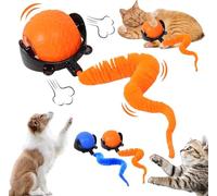 2026 New The Smart Wave Chase Ball, pelota para mascotas con sensores de obstáculos, modos de velocidad adaptativos, bola de persecución inteligente, bola interactiva de movimiento rápido con cola