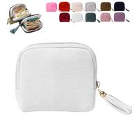 2026 New Travel Jewelry Case, Portable Jewelry Organizer Box with Five Compartments and Side Zipper Pockets for Bracelets Rings Earrings Necklaces, Compact Storage for Travel & Daily Use (White)