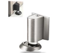 2026 New Wedge Door Stopper, Magnetic Doors Stop for Bottom of Door, Punch/No Punch Dual-Purpose Magnetic D-oor Stopper, Height Adjustable, Holder to Keep Doors Open. (Silver)
