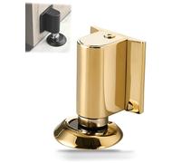 2026 New Wedge Door Stopper, Magnetic Doors Stop for Bottom of Door, Punch/No Punch Dual-Purpose Magnetic D-oor Stopper, Height Adjustable, Holder to Keep Doors Open. (Gold)