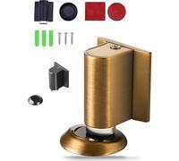 2026 New Wedge Door Stopper, Magnetic Doors Stop for Bottom of Door, Punch/No Punch Dual-Purpose Magnetic D-oor Stopper, Height Adjustable, Holder to Keep Doors Open. (Copper 2)