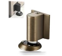 2026 New Wedge Door Stopper, Magnetic Doors Stop for Bottom of Door, Punch/No Punch Dual-Purpose Magnetic D-oor Stopper, Height Adjustable, Holder to Keep Doors Open. (Copper)