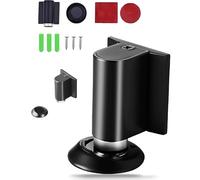 2026 New Wedge Door Stopper, Magnetic Doors Stop for Bottom of Door, Punch/No Punch Dual-Purpose Magnetic D-oor Stopper, Height Adjustable, Holder to Keep Doors Open. (Black)
