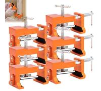 2026 New Woodworking Drilling Holding Clip, Cabinet Clamps for Installing Cabinets, Claw Clamps for Cabinets, Drill Guide Claw Jig for Cabinet Fixing (6 Set)