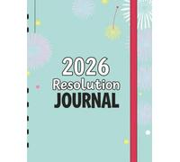 2026 New Years Resolution Journal - Aqua Starburst