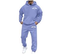 2026 ¡Novedades seguras! Aquí hay un título de producto para su juego de sudadera con capucha Border Streetwear que contiene directrices: "Unisex Streetwear Fleece Hoodie Set con estampado, morado