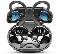 2026 Nueva Auriculares Inalambricos Deportivos, Auriculares Bluetooth 5.4 HiFi Estéreo con 4 HD Mic, 50H Cascos Inalambricos Bluetooth con Cancelacion Ruido ENC,IP7 Impermeable Cascos, Pantalla LED
