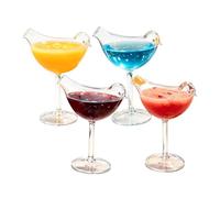 2026 Nuevas copas BirdBam, copas de cóctel en forma de pájaro, copas únicas creativas de Martini Wine Glass Clear Crystal Goblet Drinking Copas para champán, bebidas mixtas, fiestas de boda y