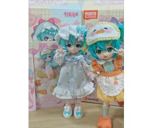 2026 Nuevas Figuras de Blokees Hatsune Miku 02 Serie Daalamode, Kits de Modelos de Figuras de Fiesta de Sueños Dulces y Esponjosos, Juguetes de Colección, Decoración y Regalos Random 1pcs