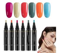 2026 Nuevo 3 en 1 Nail Polish Markers Quick Dry Gel Polish Pen Set de Esmalte de uñas de gel de color para DIY Nail Art, Nail Art Drawing Tool for Girls and Ladies (Set 5)