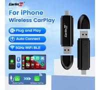 2026 nuevo CarlinKit Mini Dongle de coche inteligente con cable a adaptador CarPlay inalámbrico sistemas inteligentes de coche actualización WiFi BT conexión automática Mini 5