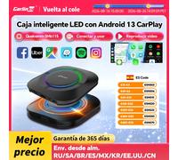 2026 NUEVO CarPlay AI Box LED Android 13 SM6115 CPU de 8 núcleos 5G WiFi BT GPS para Netflix YouTube IPTV Sistemas inteligentes para automóvil Android Auto inalámbrico CarPlay Smart TV Box EM Version 