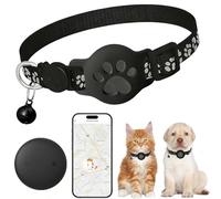 2026 Nuevo Collar GPS Gato, GPS para Gatos (Compatible con los Sistemas Apple y Android) Funciona con goo- gle Find My, sin SIM sin suscripción, Seguimiento de Actividad, IP67, batería 365+días