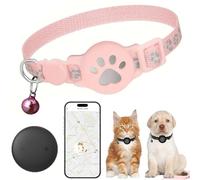 2026 Nuevo Collar GPS Gato, GPS para Gatos (Compatible con los Sistemas Apple y Android) Funciona con goo- gle Find My, sin SIM sin suscripción, Seguimiento de Actividad, IP67, batería 365+días