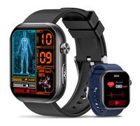 2026 Nuevo Reloj Inteligente Hombre con ECG, HRV, Monitoreo Temperatura Corporal, Presión Arterial, 1,97" AMOLED Smartwatch Salud con Monitor de Frecuencia Cardíaca 24h, SpO2, Monitor de Sueño, IMC