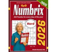 2026 Numbrix: 365 Hard (9x9) Puzzles for Every Day of the Year (Game Calendars Series)