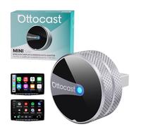 2026 Ottocast Mini Tube Adaptador Inalámbrico CarPlay & Android Auto, Convertidor de Cable a Inalámbrico, Plug & Play, Reconexión Rápida, para Vehículos con CarPlay o Android Auto con Cable