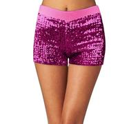 2026 - Pantalones cortos con cierre de botón para mujer, bolsillos y ajuste relajado en tela elástica, diseñados para práctica de baile, atuendo de escenario de actuación de fiesta, fácil de combinar