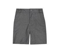 2026 Pantalones Cortos para Niños Elástico Ropa Escolar Niños Frente Plano Chino Sarga Pantalones Cortos Casual con Bolsillos S Niños Shorts 140, gris, 9-10 años
