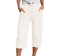 2026 Pantalones Mujer Verano Frescos 3/4 Pantalon Pirata Talla Grande Pantalón Deportivo Shorts Respirable Moderno Pantalones Cortos Palazzo Bolsillos Urbano Short Yoga Jogger Corre Playa Vacaciones