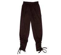 2026 Pantalones Nine Inch clásicos Casuales de Color sólido para niño (Brown, 8-10 Years)