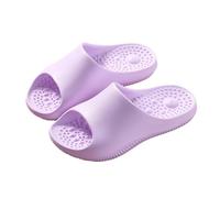 2026 Pantuflas con Soporte de Arco para el Hogar Antideslizante para Interior y Exterior Silencioso Masaje de Pies Baño Pareja Zapatillas Eva para Hombres y Mujeres, morado, 36 EU