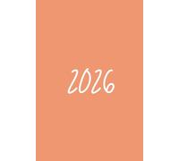 2026 Peach Aesthetic Notebook - Soft Minimalist Journal for Women | Pastel Yearly Planner, Cute Notes & Daily Writing Journal