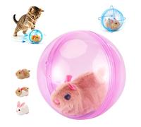 2026 - Pelota interactiva para gatos con rodamiento automático y realista de animales que se mueven automáticamente, giro de 360°, divertida pelota interactiva para interiores para gatos, perros y