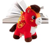 2026 Peluche Mascota Caballo,Artículos De Colección Chino Suave Y Lindo - Juguete Caballo de Peluche | Para Decorar Coche Oficina Sala Café Librería Sofá Biblioteca