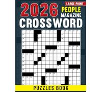2026 People Magazine Crossword Puzzles Book Large Print: Celebrity-themed word games for mental stimulation and memory focus