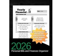 2026 Personal Bills and Finances Organizer: A Simple 12-Month Budget and Bill Tracker for Smarter Financial Planning