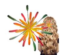 2026 Pinzas para el cabello de Año Nuevo - Coloridas Ligeras Antideslizantes - Pasadores para peinado, para Festival Salón Casa Viaje Boda Fiesta de Novia Verano Vacaciones Diario