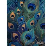 2026 Planner: A dated weekly & monthly diary inspired by peacock feather design