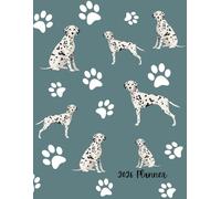 2026 Planner: Dalmatian Dog Paw Print Pattern - Dated Weekly and Monthly Page Views With Space For Notes