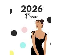 2026 Planner - Elegant Polka Dots & Woman Silhouette Edition | Minimalist Monthly & Weekly Agenda for Women, Teens & Professionals | Colorful Pastel Organizer (January-December 2026)