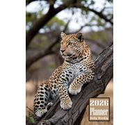 2026 Planner: Leopard Themed Cover Design Daily Weekly Diary 12 Month Calendar Vision board Schedule Organizer Goals Dairy Notes