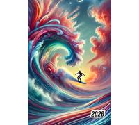 2026 Planner: Ride the Big Wave - Surf-Themed Monthly & Weekly Organizer