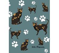 2026 Planner: Tortoiseshell Cat Dated Weekly and Monthly Page Views With Space For Notes