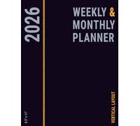 2026 Planner Vertical Weekly Layout and Monthly 8.5x11: with To Do List for Business and Personal Life for Men