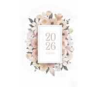 2026 planner weekly and monthly 6x9: Color Interior | Hourly Schedule | Notes & Goals | Elegant Floral Design