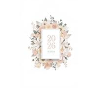 2026 planner weekly and monthly 6x9: Color Interior | Hourly Schedule | Notes & Goals | Elegant Floral Design | Hardcover