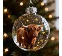 2026 Playful Animal 3D Glass Ball Decorations, Glass Tabletop Christmas Ornaments, Marine & Forest Life Decoraton Collection - Handcrafted 3D Animal Christmas Tree Ornaments (Colour-5)