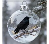 2026 Playful Animal 3D Glass Ball Decorations, Glass Tabletop Christmas Ornaments, Marine & Forest Life Decoraton Collection - Handcrafted 3D Animal Christmas Tree Ornaments (Colour-7)