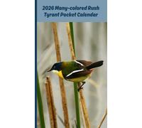 2026 Pocket Calendar: Beautiful Chilean Many-colored Rush Tyrant Cover, 1-Year Monthly Planner, phone index, important dates list, and notes pages, Part of the Animals of Chile Collection
