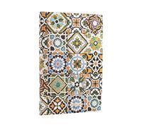 2026 Porto (Portuguese Tiles) Maxi 18-month Vertical Softcover Flexi Dayplanner 2025-2026 (Elastic Band Closure)