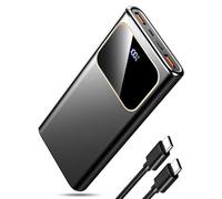 2026 Power Bank Fast Charging,Bateria Externa Carga Rapida 10000mAh 22.5W Cargador Portatil con Entrada y Salida USB C, Patalla LED para iPhone 17/16/15/14 Air Pro MAX Plus Mini, para Samsung Android