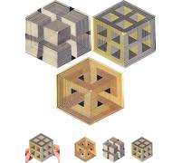 2026 Premium Hexagon Twist Illusion,Hypnotic Fidget for Stress Relief, 3D Printed Hexagonal Fractal Fidget Gadget, for Relieving Stress, Funny Irritability and Relaxation Pocket (3pcs-Mix)